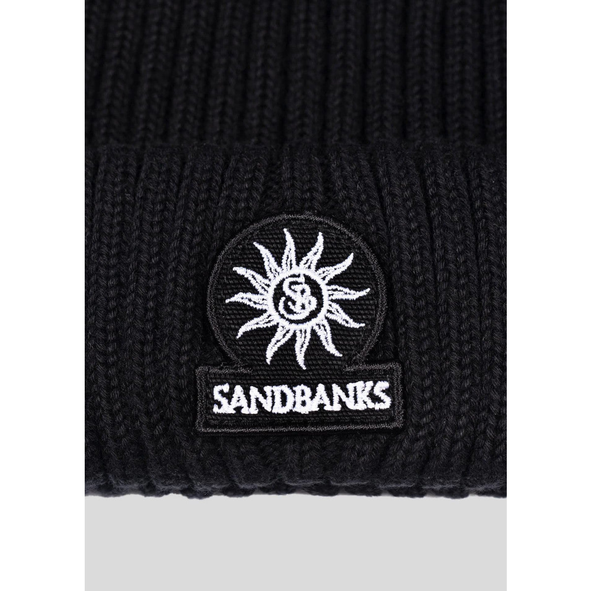 SandbanksMerinoWoolRibbedBeanieBlack__2