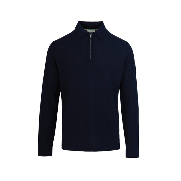SandbanksMerinoWoolZipPoloShirtNavy__1
