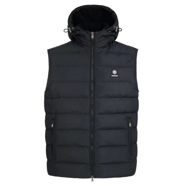 Sandbanks Micro Puffer Hooded Gilet Black