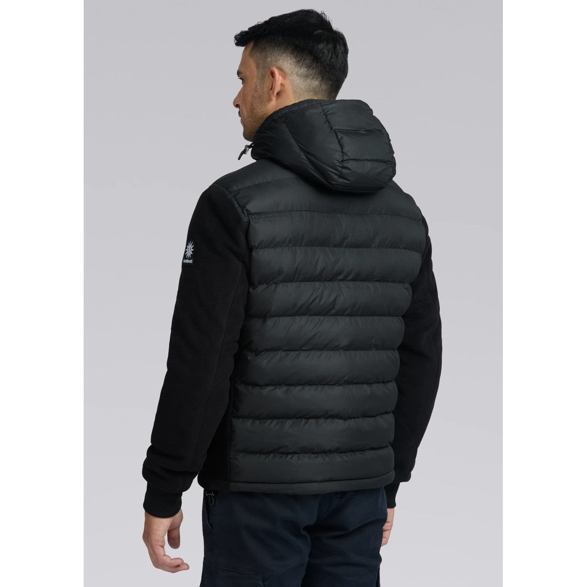 Sandbanks Outlander Hybrid Puffer Jacket Black
