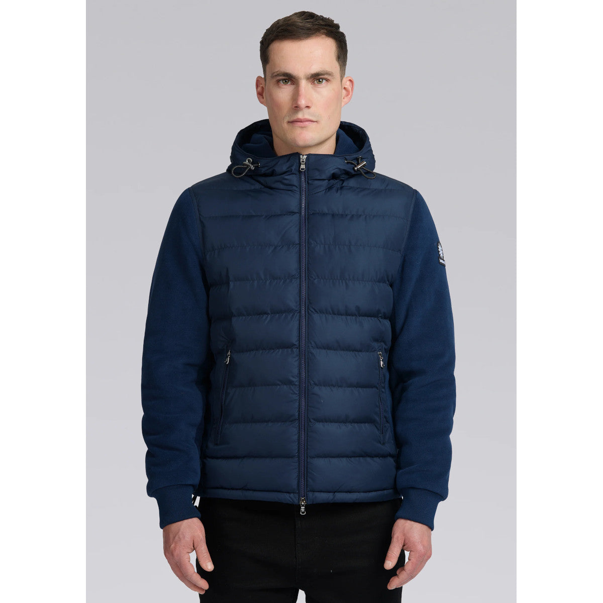 Sandbanks Outlander Hybrid Puffer Jacket Navy