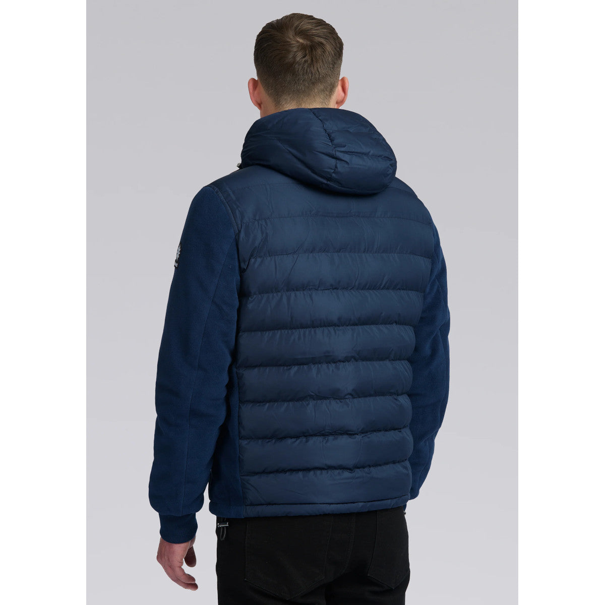 Sandbanks Outlander Hybrid Puffer Jacket Navy