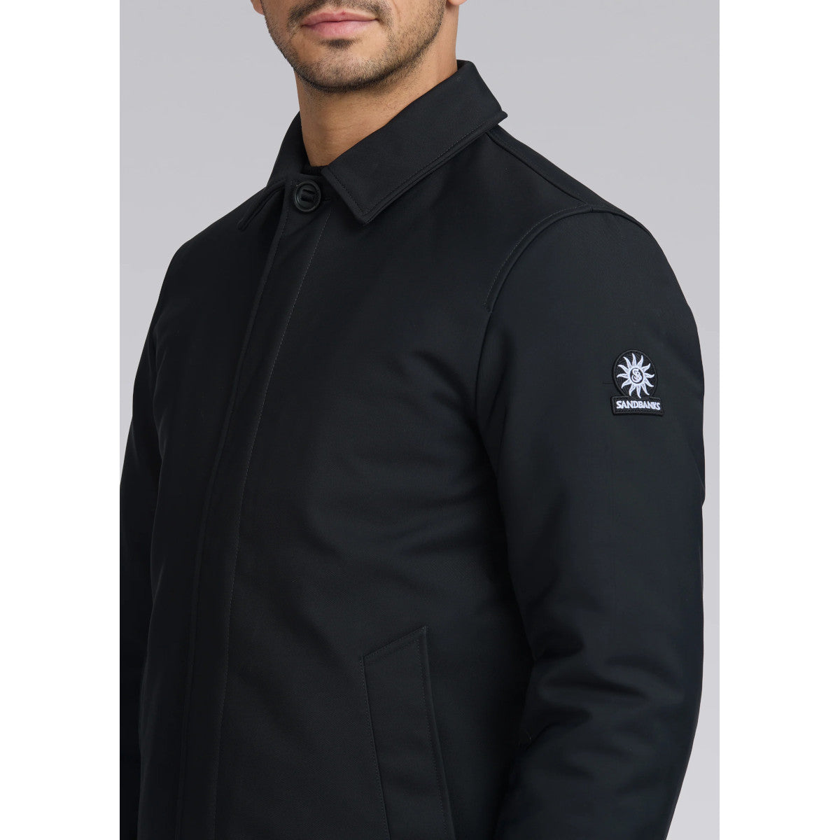 Sandbanks Quilted Mac Black