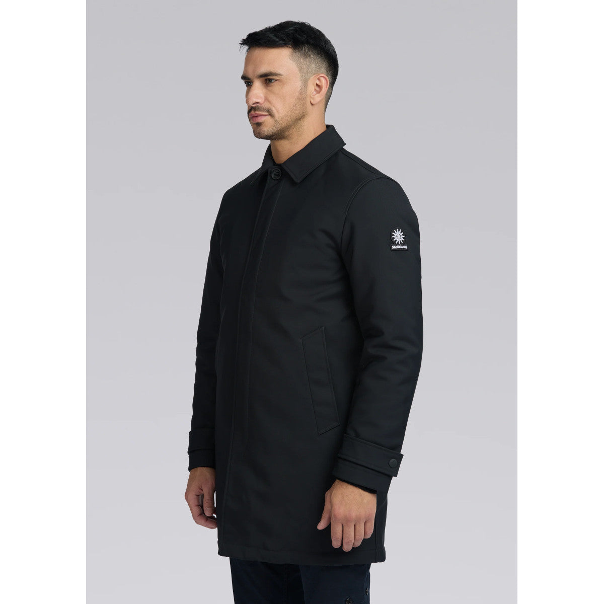 Sandbanks Quilted Mac Black