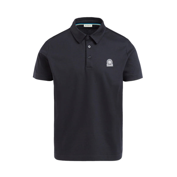 Sandbanks Self Fabric Collar Polo Shirt Black