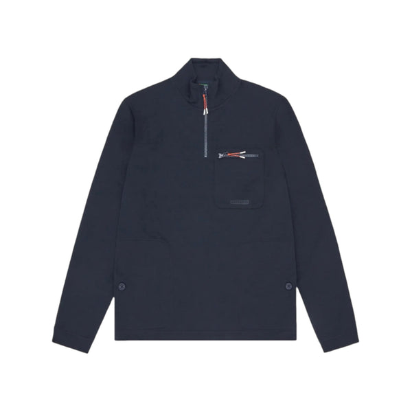 Sealskinz Bunwell Half Zip Funnel Sweatshirt Navy