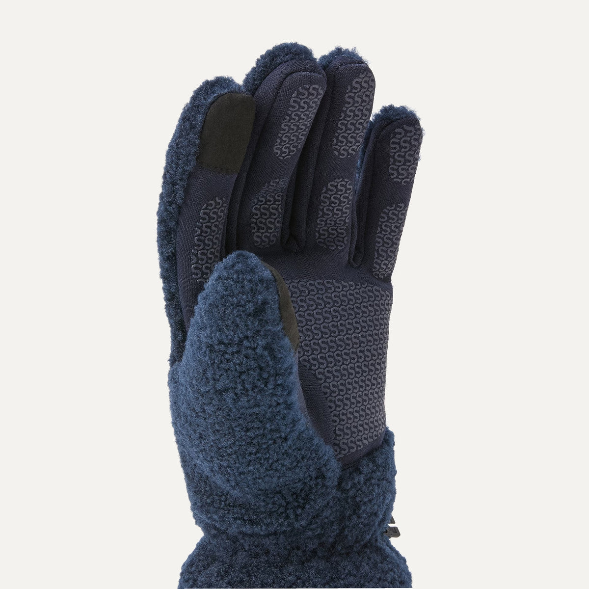 SealskinzHovetonSherpaFleeceGlovesNavy__2