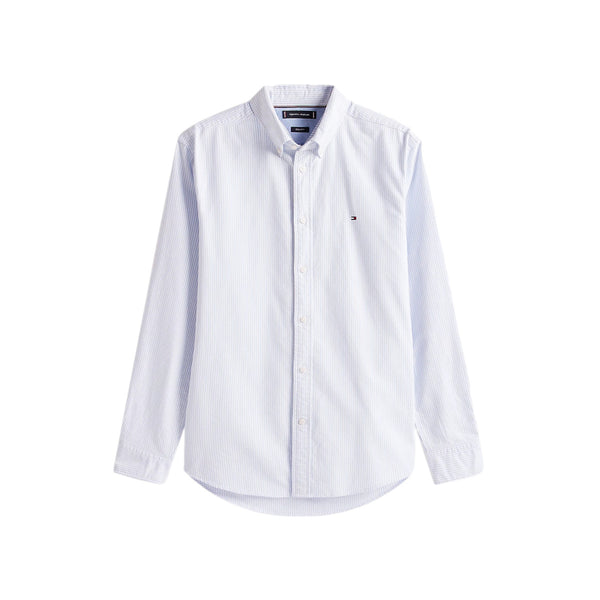 Tommy Hilfiger Heritage Oxford Stripe RF Shirt 0A9 Cloudy Blue/White