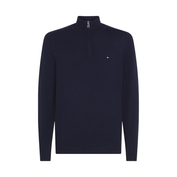 Tommy Hilfiger Lambswool Half Zip Sweater DW5  Desert Sky