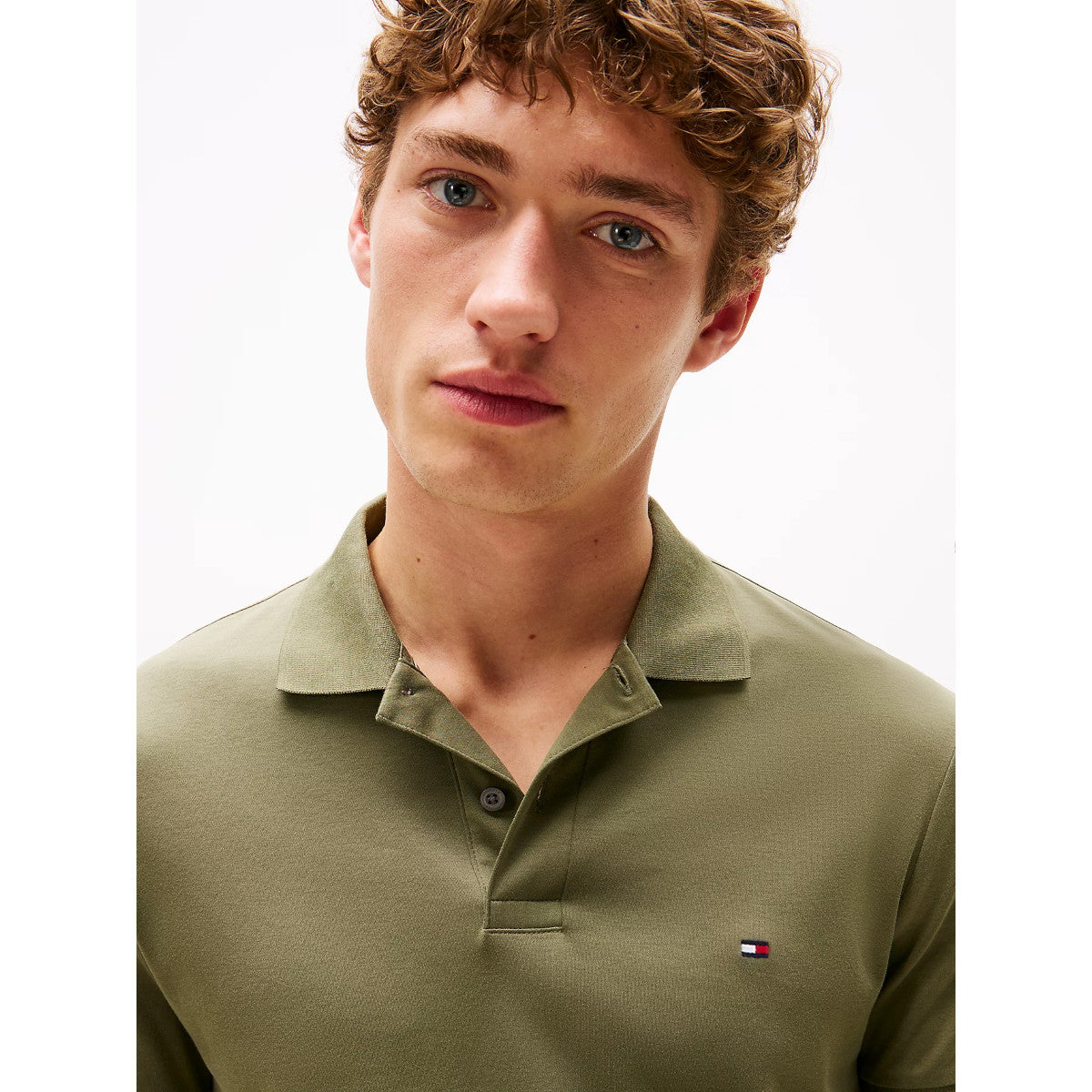 Tommy Hilfiger Liquid Cotton Reg Polo Shirt PLI Battle Green