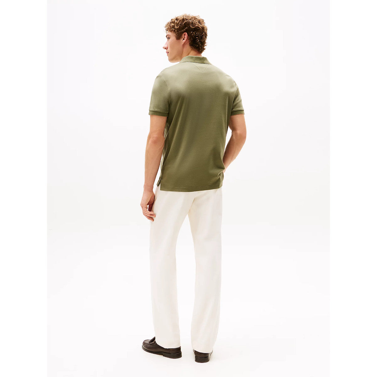 Tommy Hilfiger Liquid Cotton Reg Polo Shirt PLI Battle Green