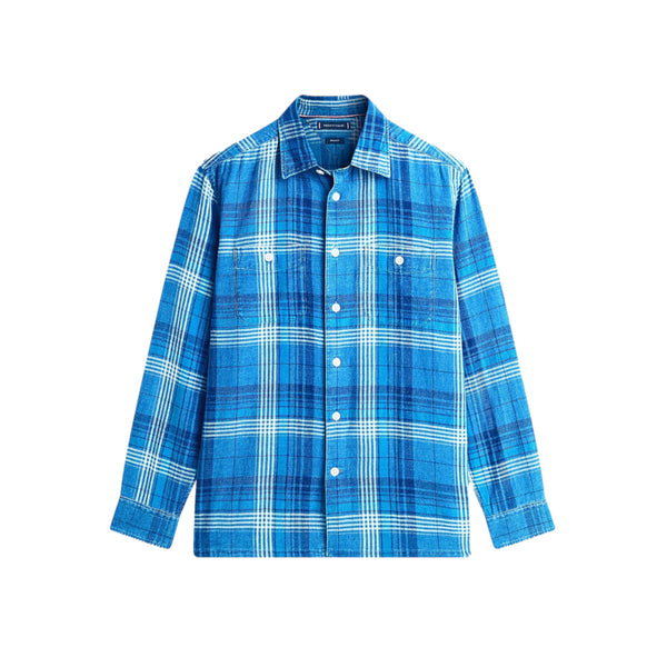TommyHilfigerSlubCheckRLXShirt0MSLightBlueIndigo_Check__1