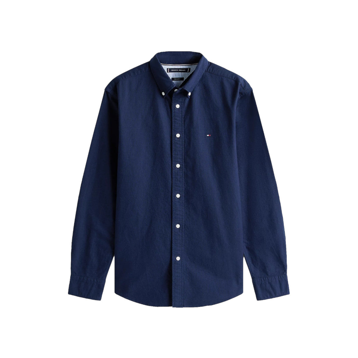 Tommy Hilfiger Solid Heritage Oxford RF Shirt 0G0 Preppy Navy/Desert Sky Solid