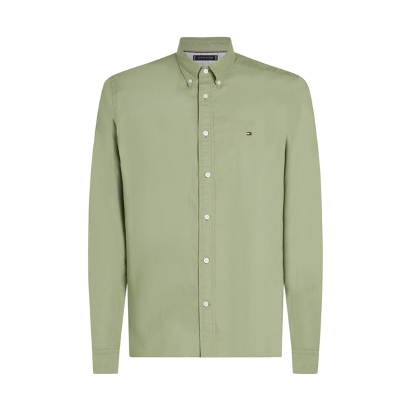 Tommy Hilfiger Solid Heritage Oxford RF Shirt OH9 Earth Sage