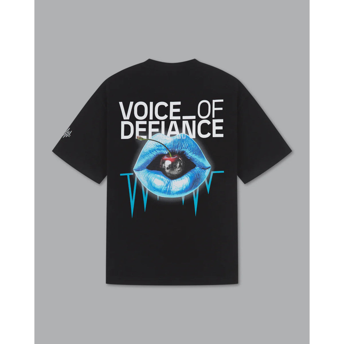 Voice Of Defiance White Lines Cherry T-Shirt Black