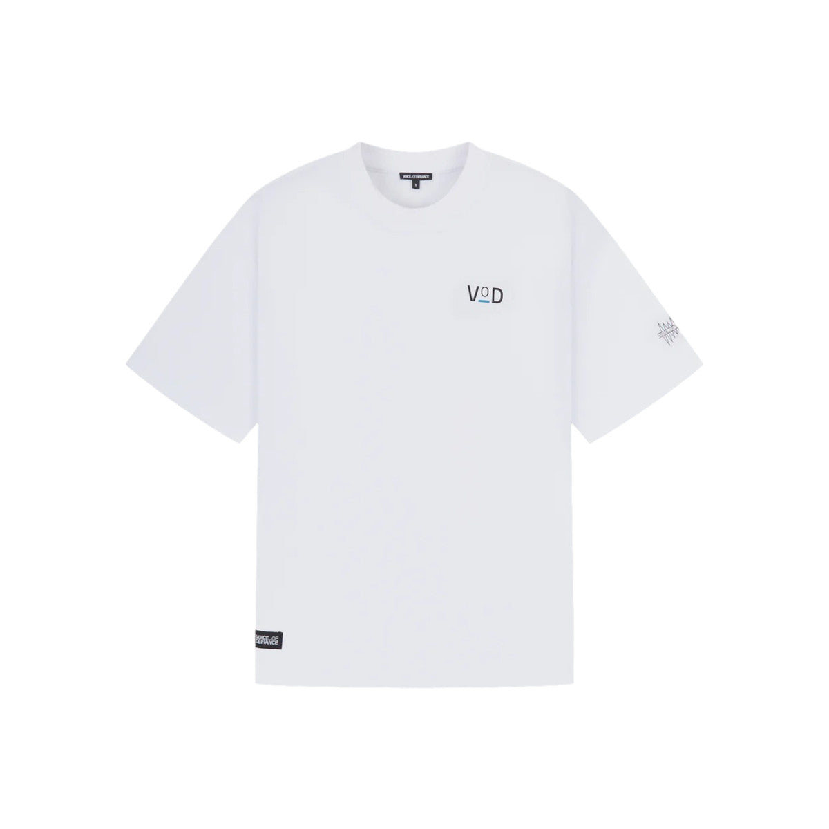 Voice Of Defiance White Lines Cherry T-Shirt White