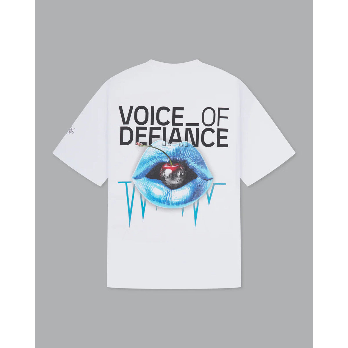 Voice Of Defiance White Lines Cherry T-Shirt White