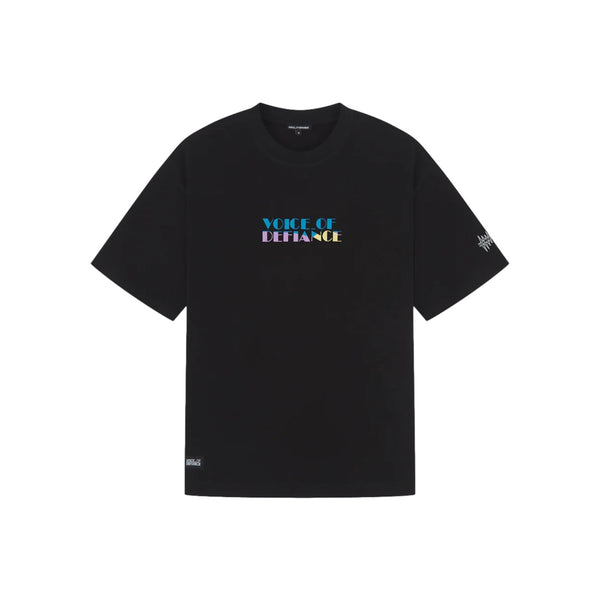 Voice Of Defiance White Lines Miami Vice T-Shirt Black