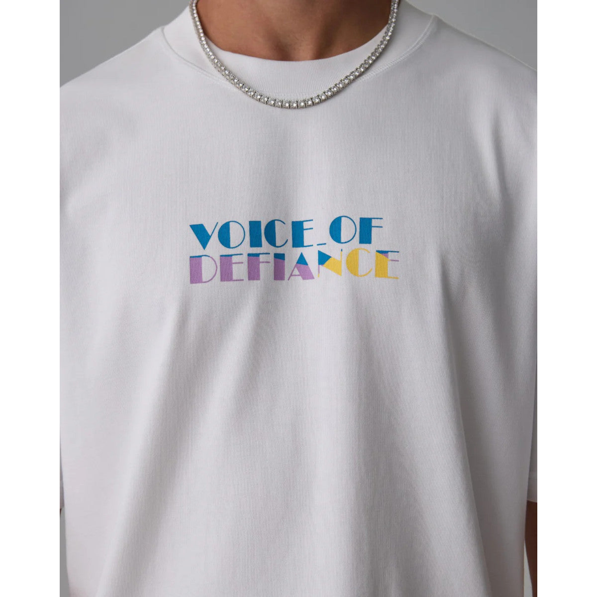 Voice Of Defiance White Lines Miami Vice T-Shirt White