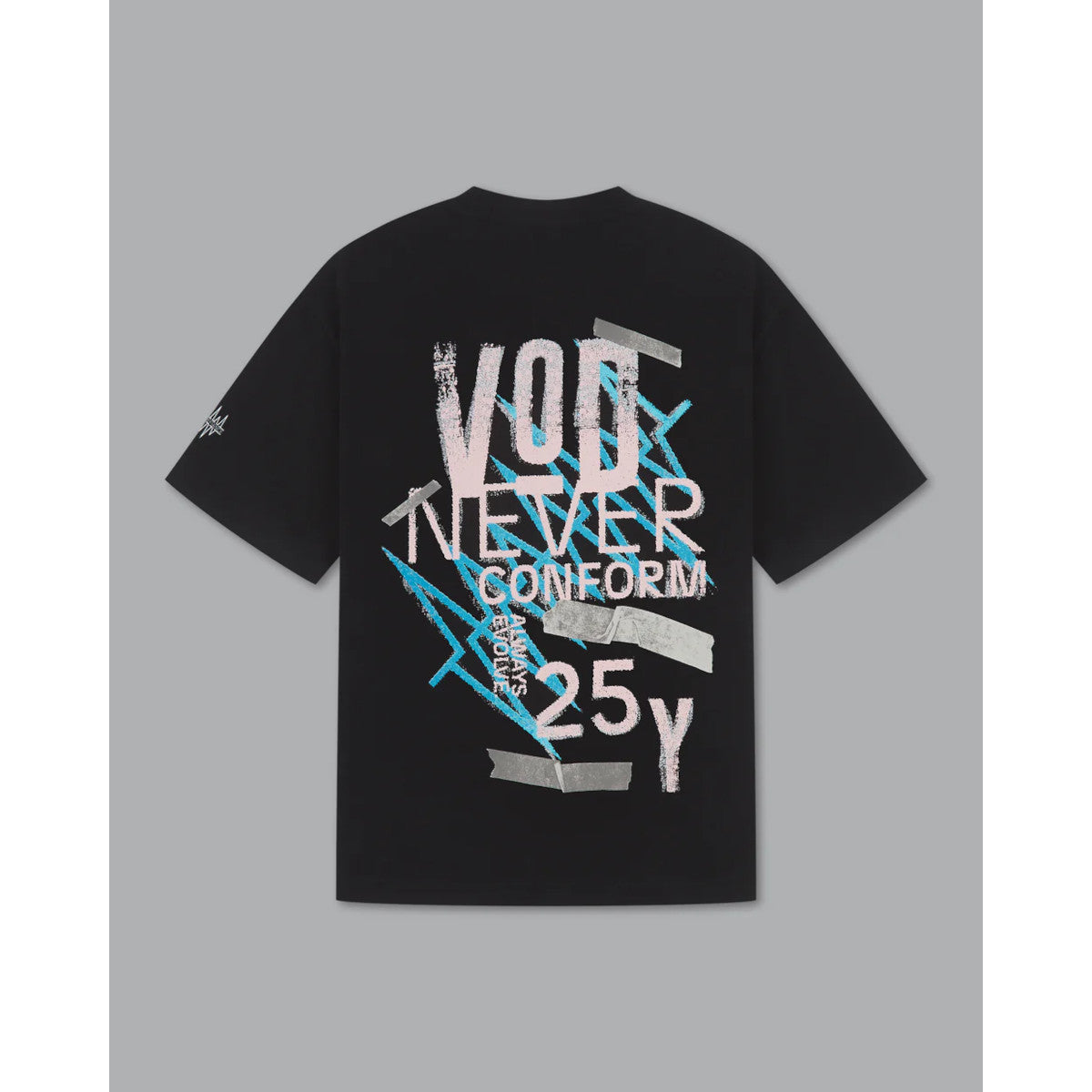 Voice Of Defiance White Lines [Y25VOD] T-Shirt Black