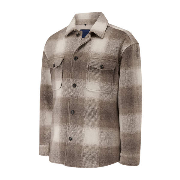 Guards London Welsh Overshirt Stone Check