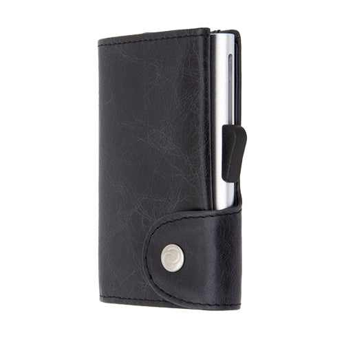 C-Secure Leather Wallet/Cardholder Blackwood