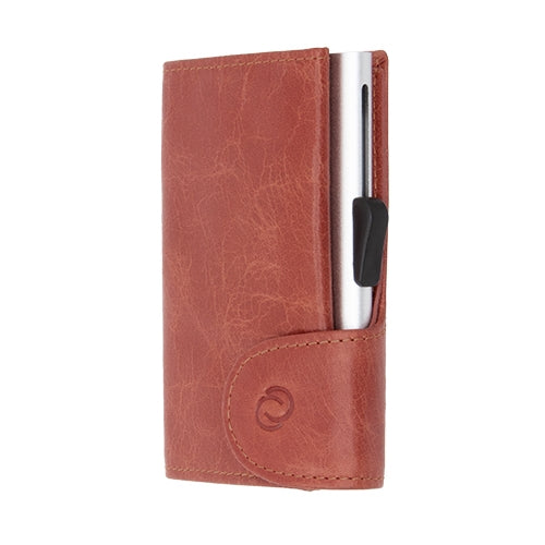 C-Secure Leather Wallet/Cardholder Cognac