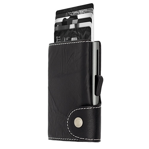 C-Secure Wallet/Cardholder Classic Leather Black/White
