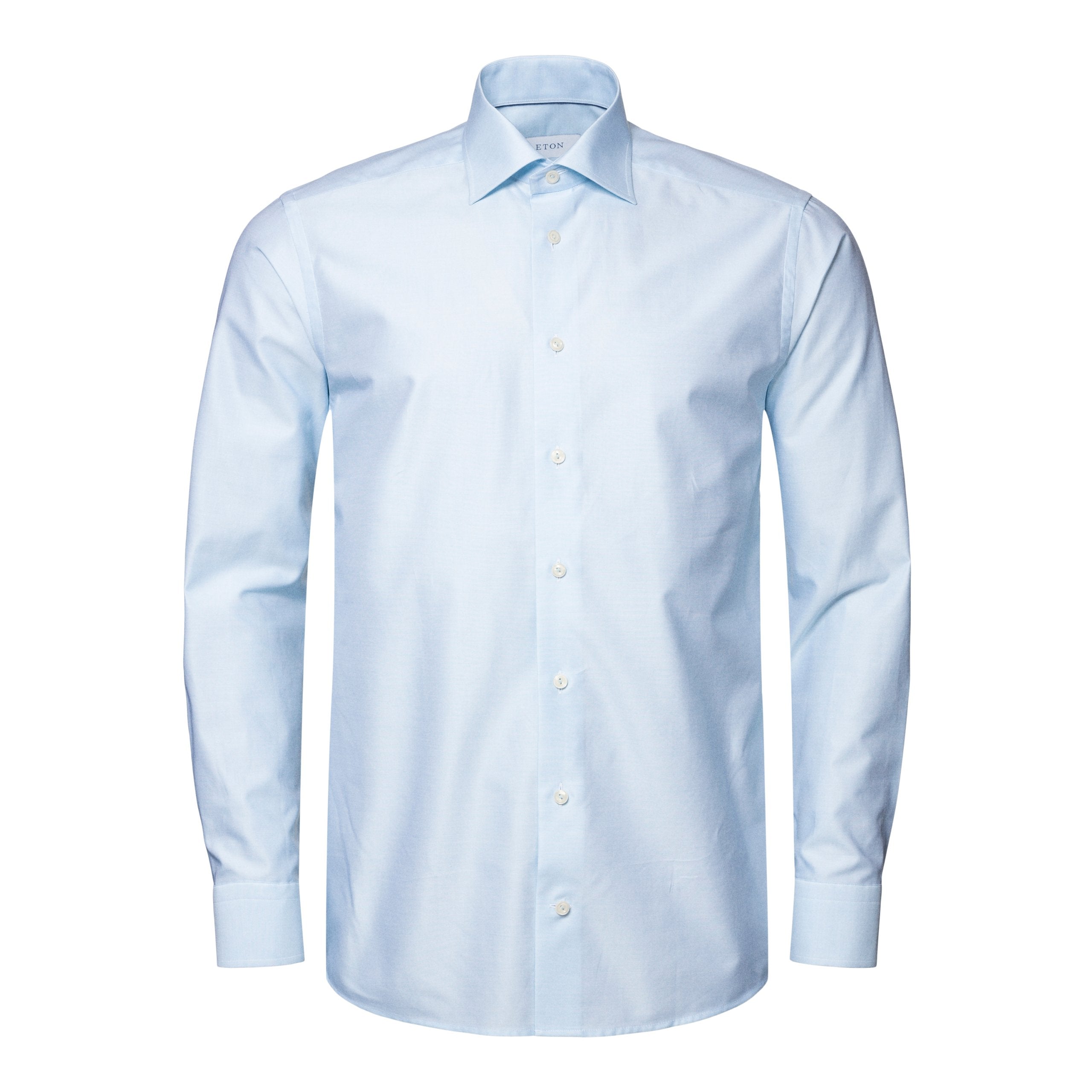 Eton Contemporary Fit Royal Twill Floral Shirt 22 Light Blue