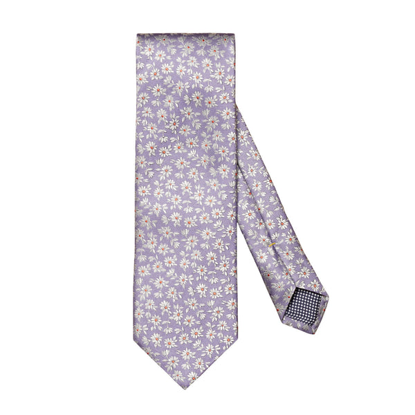 Eton Floral Silk Tie 75 Light Purple