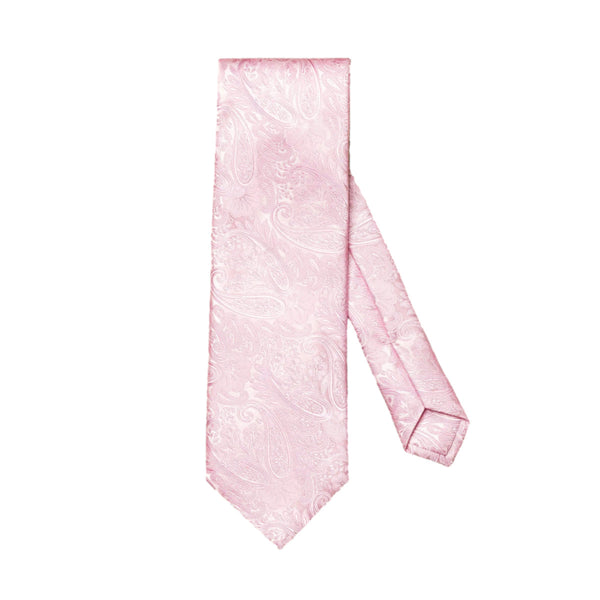 Eton Jacquard Paisley Silk Tie 53 Pink