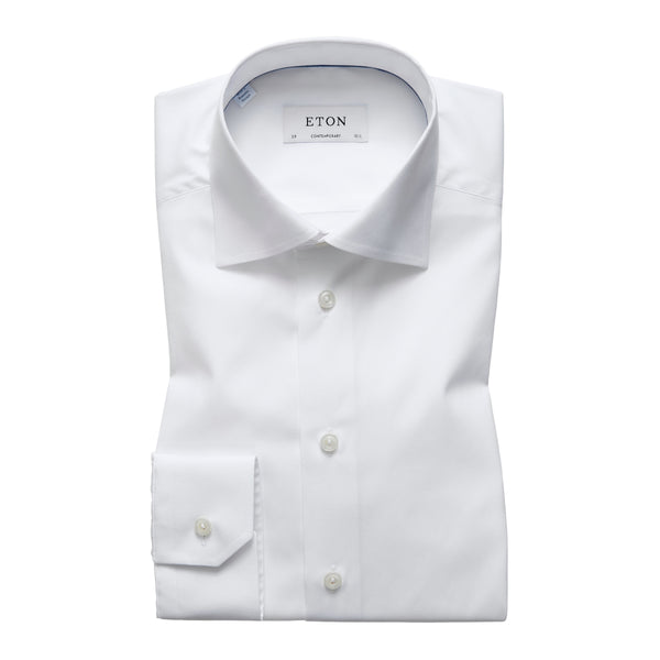 Eton Signature Poplin Contemporary Fit Shirt 00 White