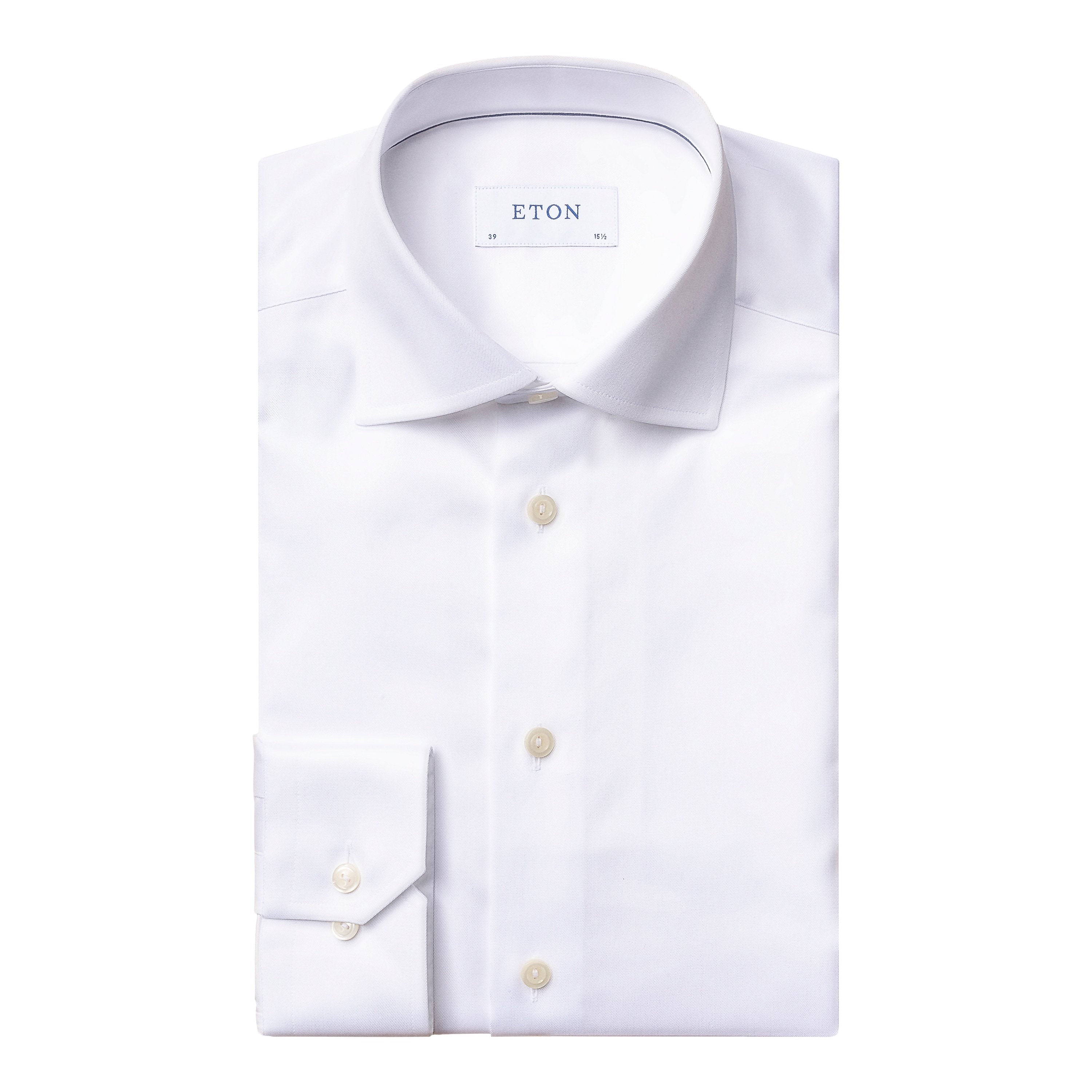 Eton Slim Fit Signature Twill Shirt 00 White