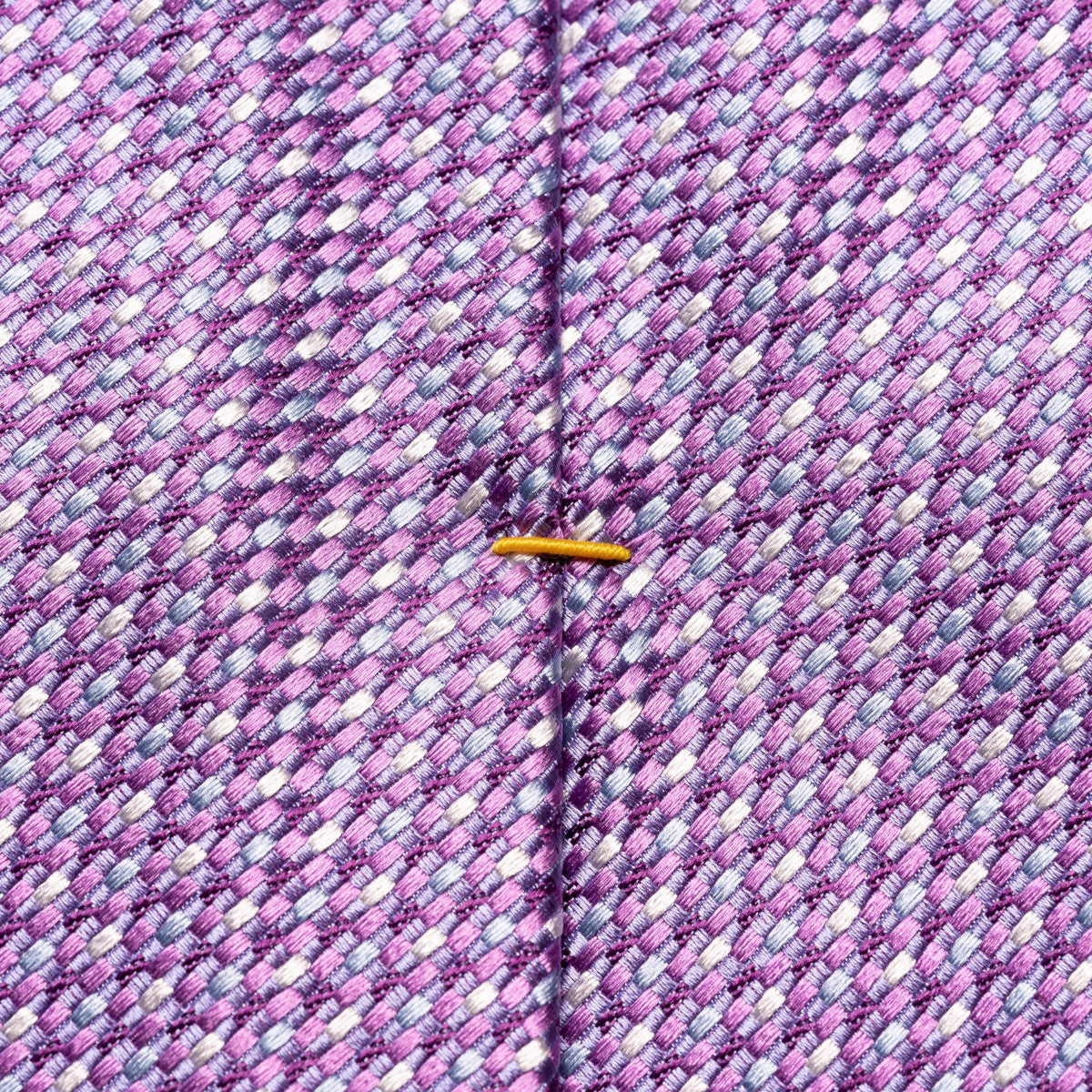 Eton Three Colour Micro Print Silk Tie 79 Purple