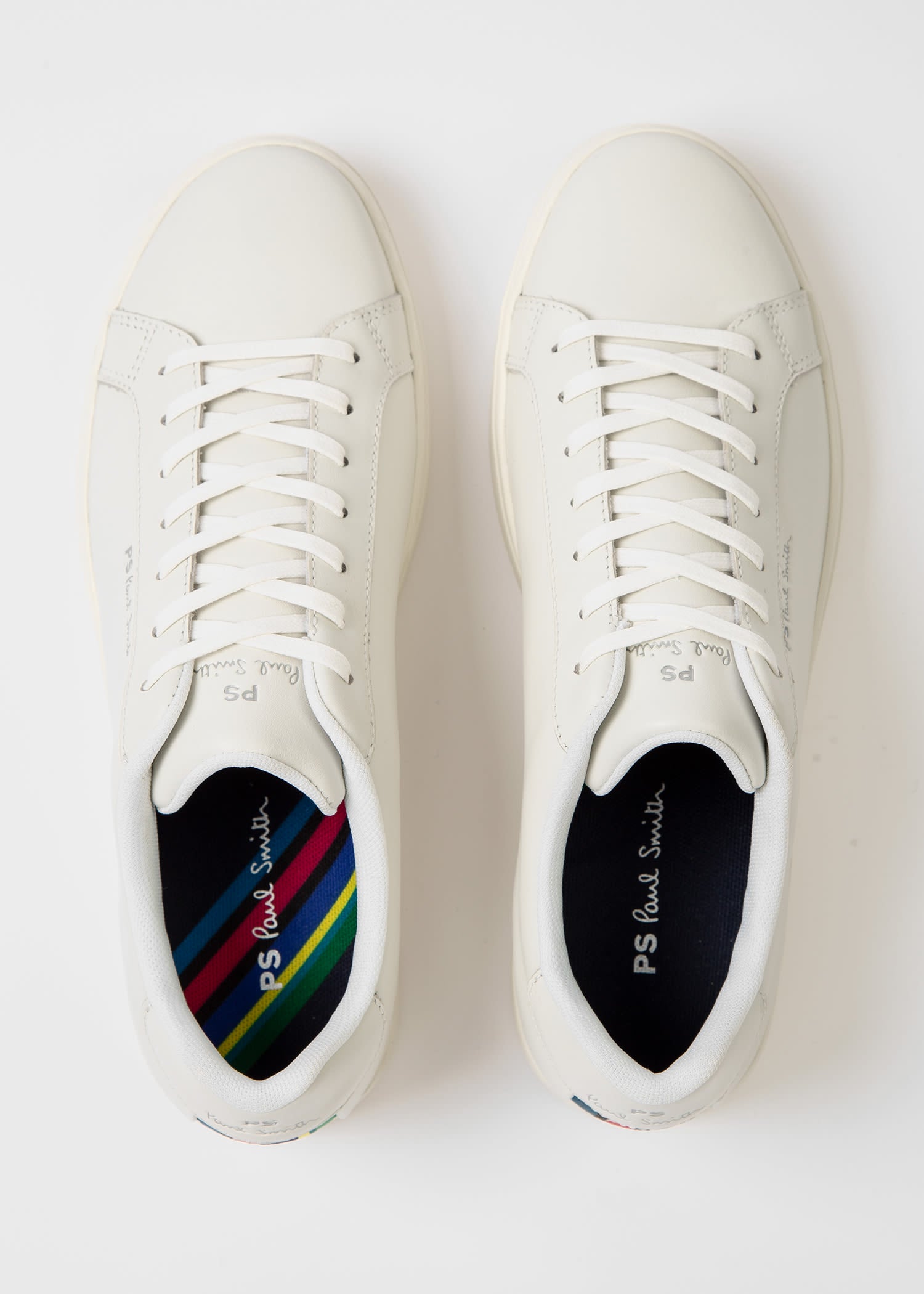 PS Paul Smith Rex White Tape Trainers 01 WHITE Frank Bird